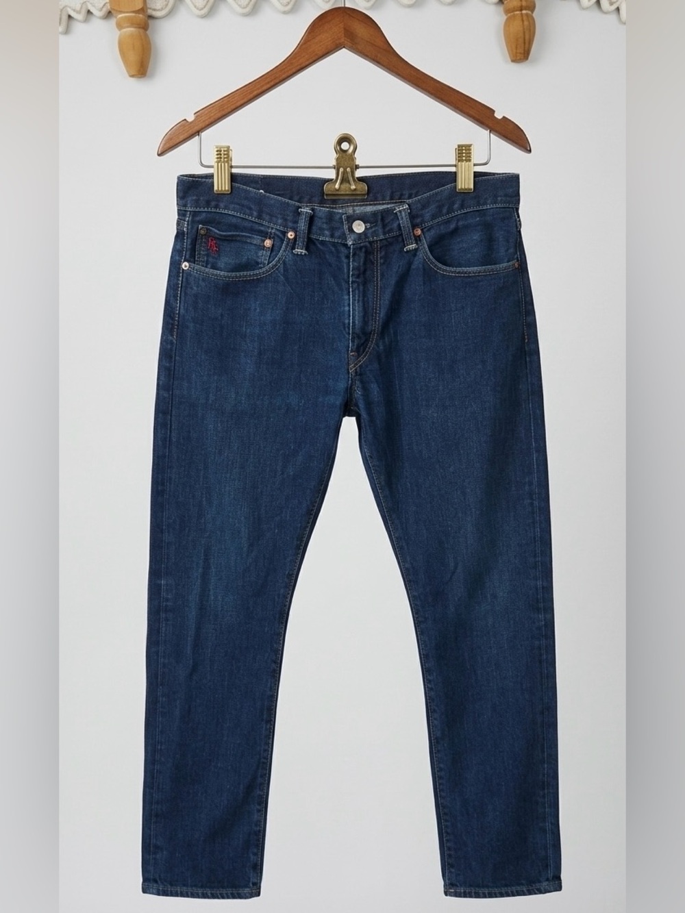 Polo by Ralph Lauren Men's Slim Fit Jeans in Dark Indigo Wash - Wardrobe Staple